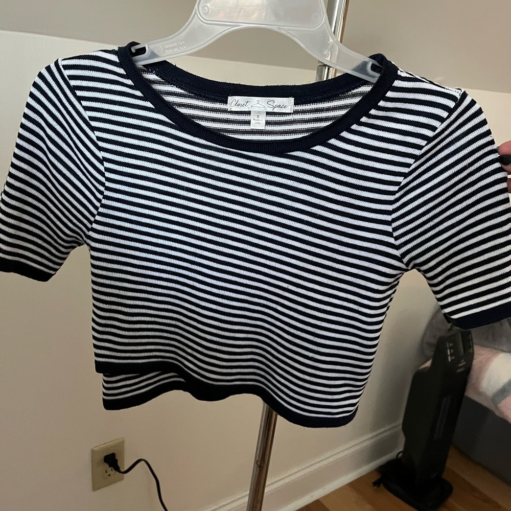 Striped Crop Top